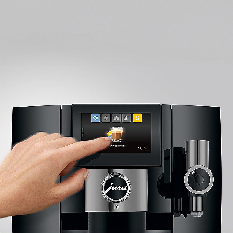 JURA J10 Kaffeevollautomat Piano Black (EA)