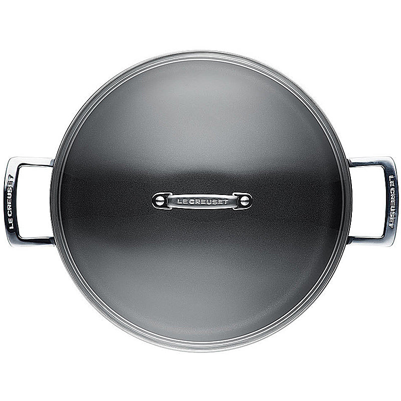 Le Creuset Aluminium-Schmorpfanne mit Glasdeckel 28 cm x 9 cm