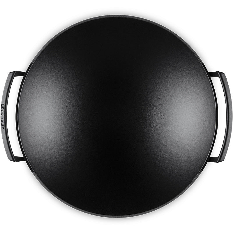 Le Creuset Wok with Glass Lid 36 cm Black 