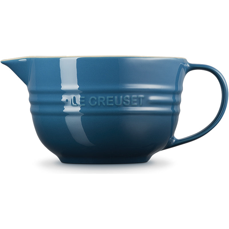 Le Creuset Mixing Bowl with Handle 27 cm Deep Teal