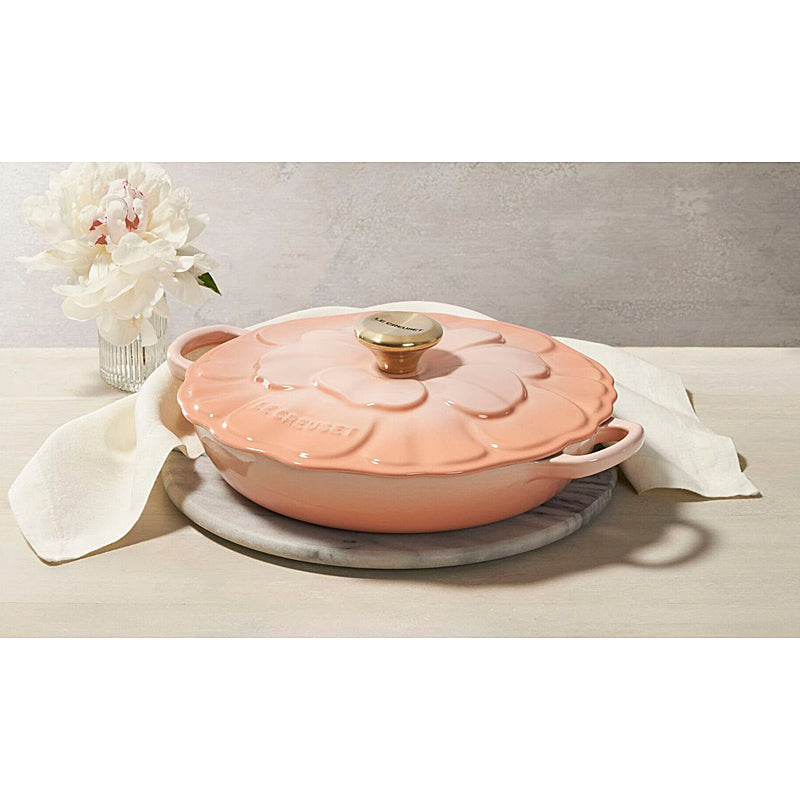 Le Creuset Gourmet-Profitopf Signature Blume 26 cm Pêche