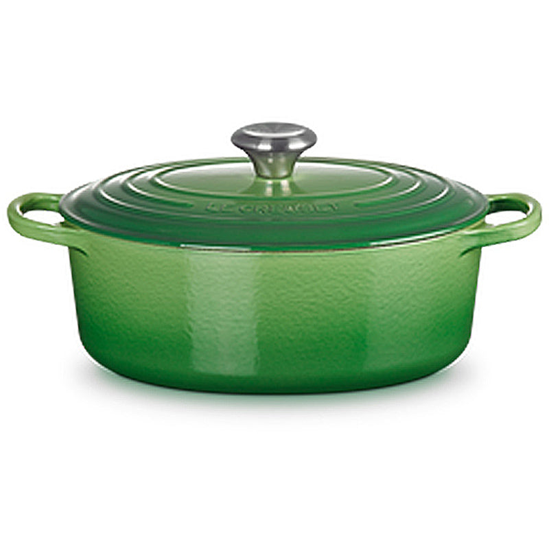 Le Creuset Bräter Signature oval 29 cm Bamboo Green