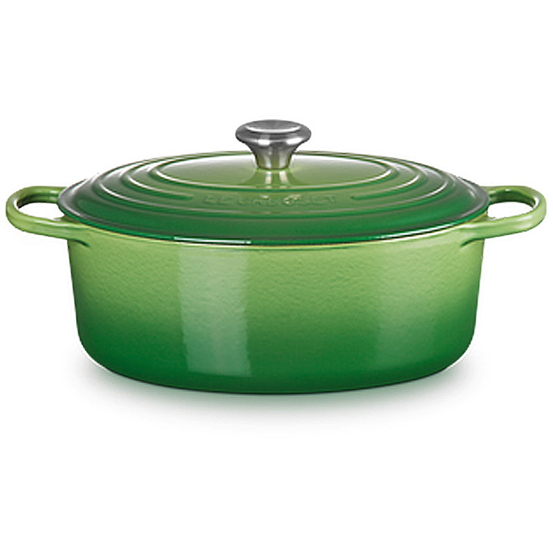 Le Creuset Bräter Signature oval 31 cm Bamboo Green