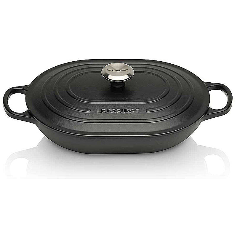 Le Creuset Oblong Signature 31 cm Schwarz