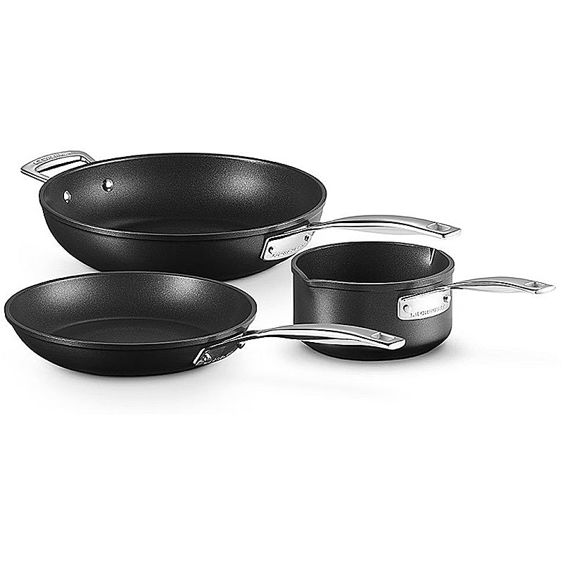 Le Creuset Aluminium-Antihaft Pfannen-Set 24/26 cm, Milchtopf 16 cm