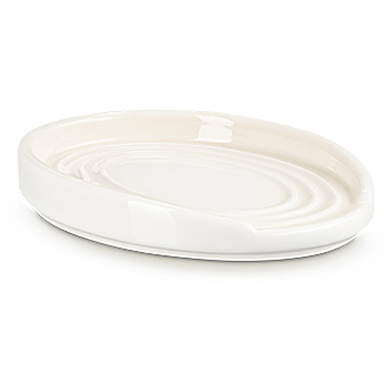 le Creuset Löffelablage oval 16 cm Meringue