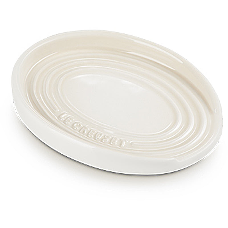 le Creuset Löffelablage oval 16 cm Meringue