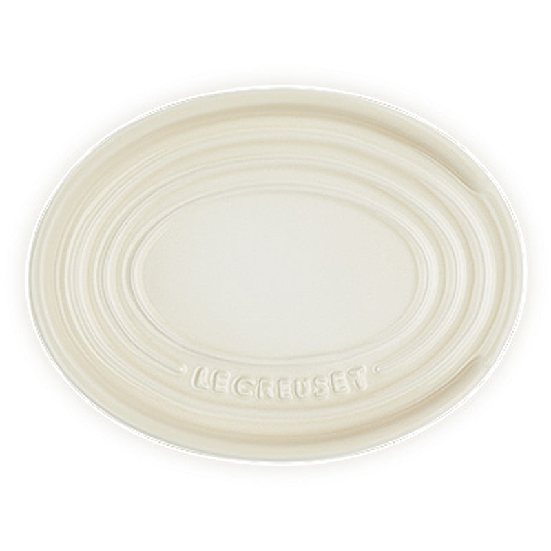 le Creuset Löffelablage oval 16 cm Meringue