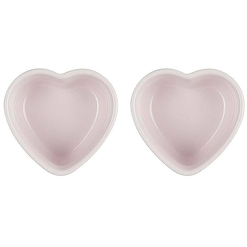 Le Creuset Herzförmchen 300 ml 2er-Set Shell Pink