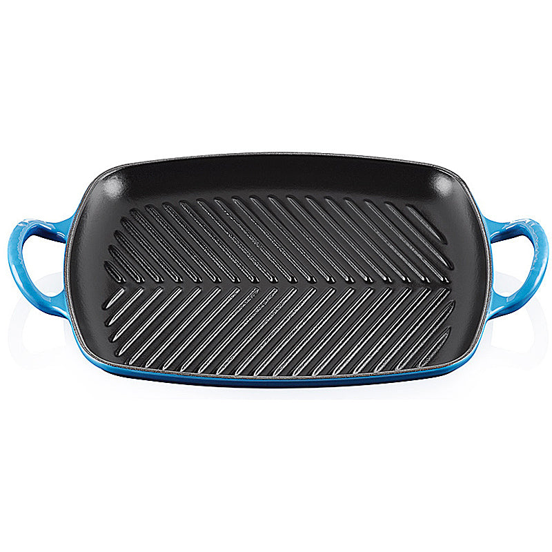 Le Creuset rechteckige Grillplatte Signature 30 cm Azure