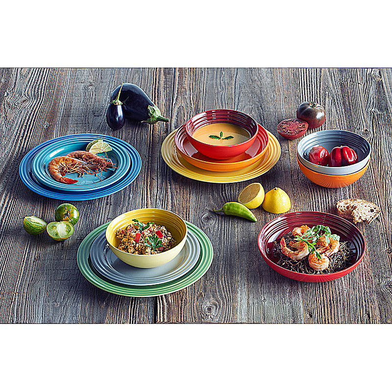 Le Creuset Suppenteller 22 cm Ofenrot