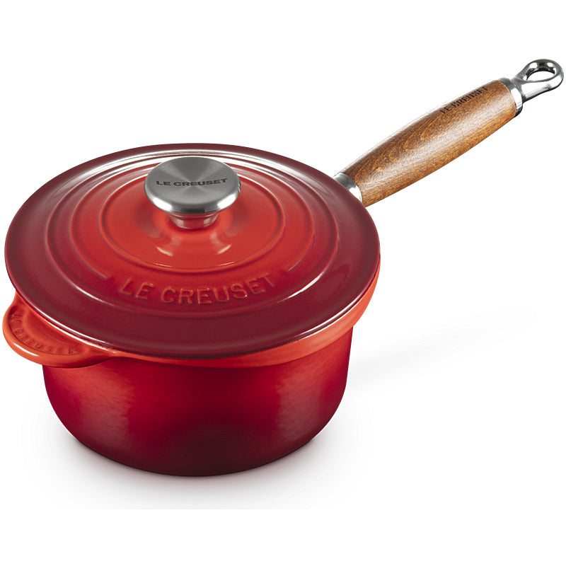 Le Creuset Profitopf 18 cm Kirschrot mit Holzgriff