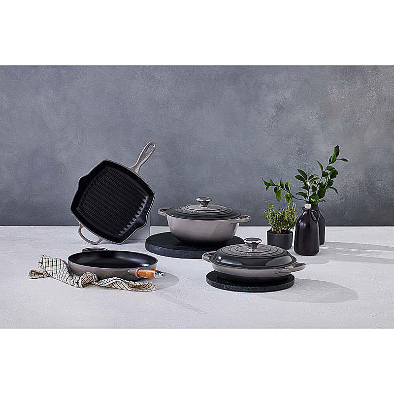 Le Creuset Grillpfanne quadratisch Signature 26 cm Flint