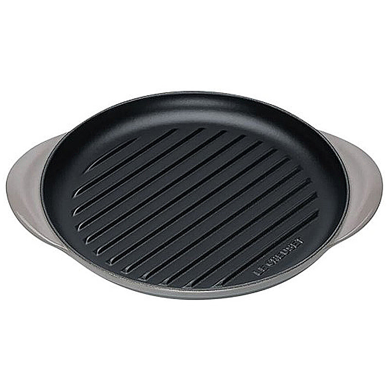 Le Creuset Grillplatte rund 25 cm Flint
