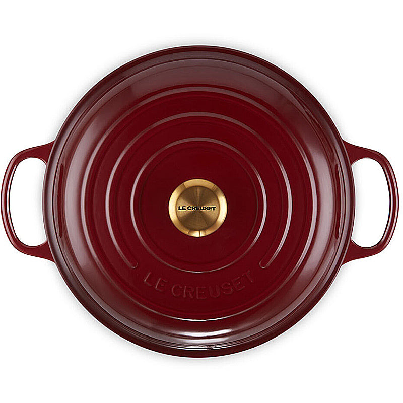Le Creuset Bräter Signature rund 20 cm Garnet