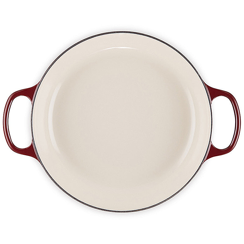 Le Creuset Bräter Signature rund 24 cm Garnet