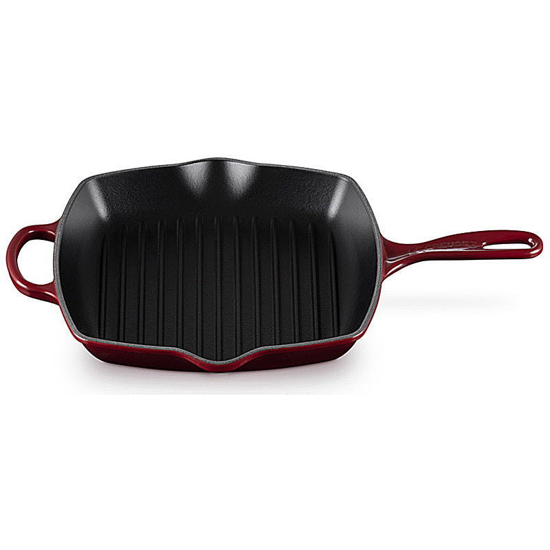 Le Creuset Grillpfanne quadratisch Signature 26 cm Garnet