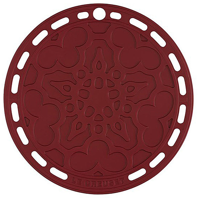 Le Creuset Silikon Untersetzer Tradition Garnet