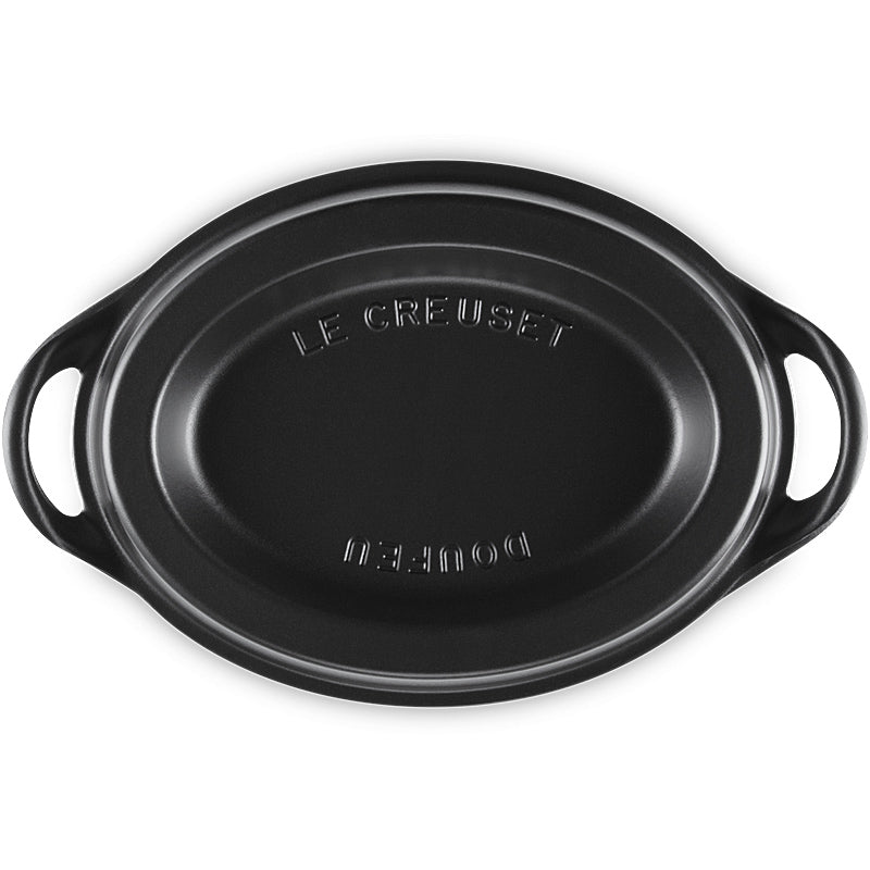 Le Creuset Bräter Doufeu oval 32 cm Schwarz Matt