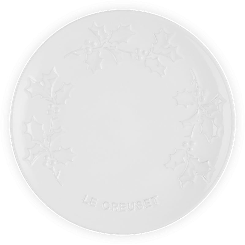 Le Creuset Holly Serving Plate 19 cm White