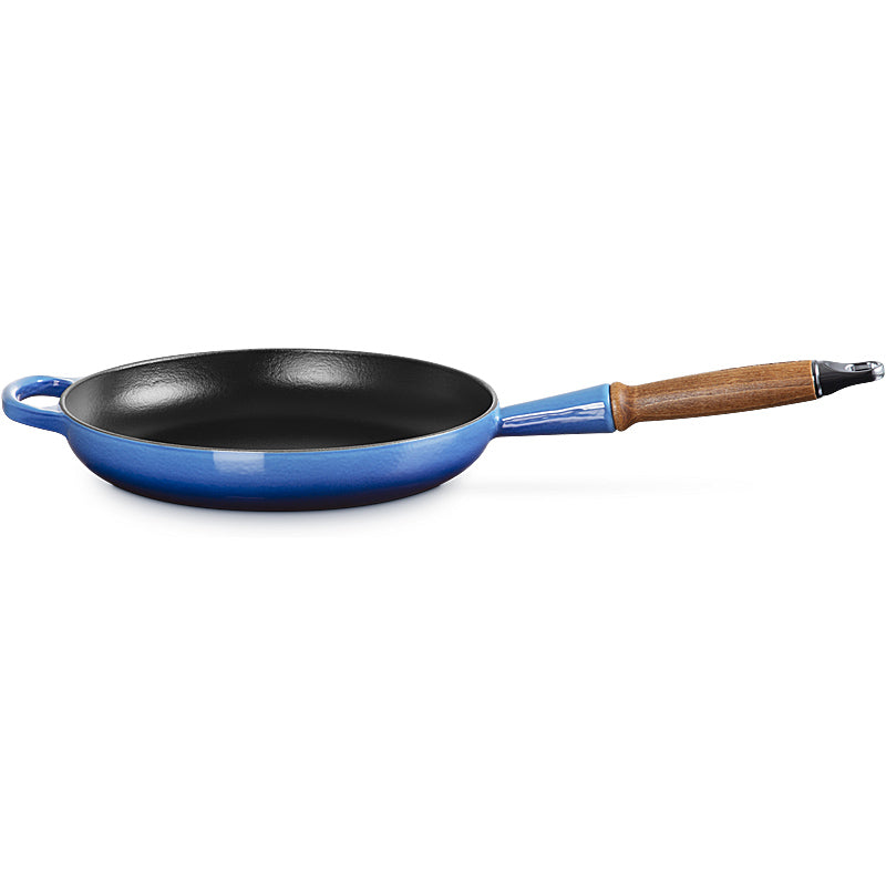 Le Creuset Bratpfanne mit Holzgriff Signature 26 cm Azure