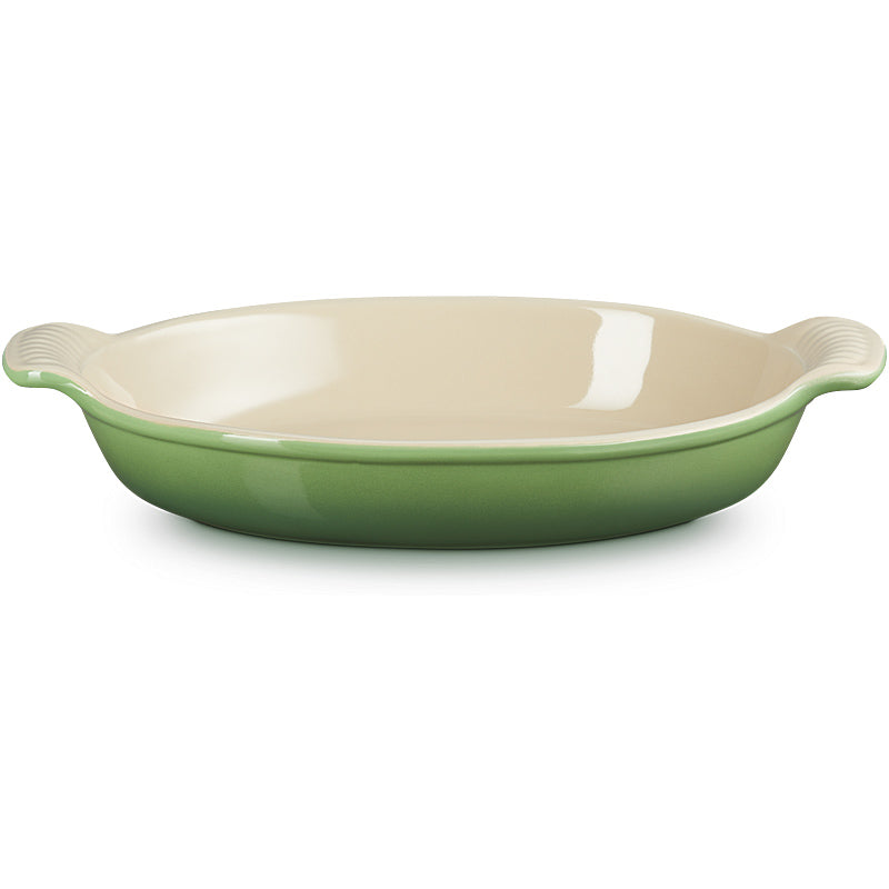 Le Creuset Auflaufform Tradition oval 28 cm Bamboo Green