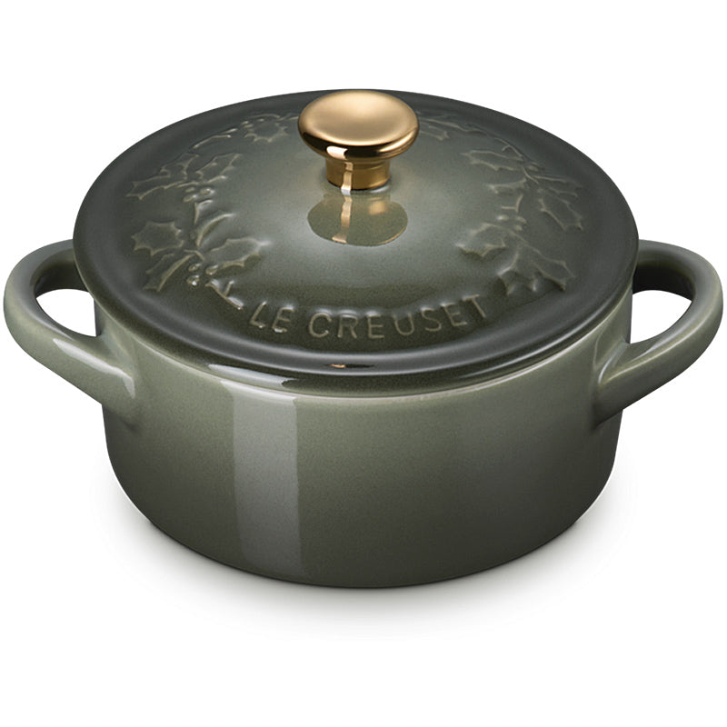 Le Creuset Mini Cocotte Holly 10cm Thyme