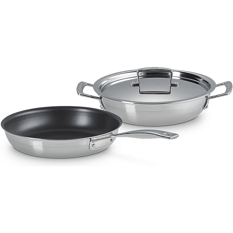 Le Creuset 3-ply 2-teiliges Pfannenset 24 cm