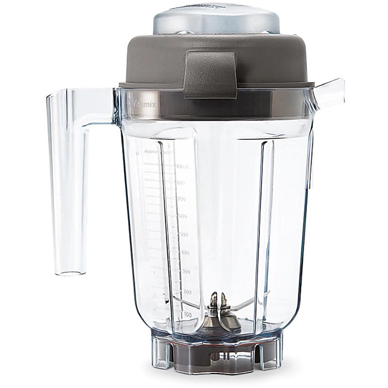 Vitamix 0,9 Liter TRITAN Behälter für Trockenzubereitungen mit Deckel, Spatel und Kochbuch