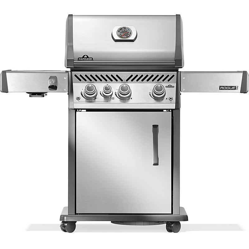 Napoleon Rogue Pro 425 Gasgrill, SIZZLE ZONE Seitenbrenner, Edelstahl