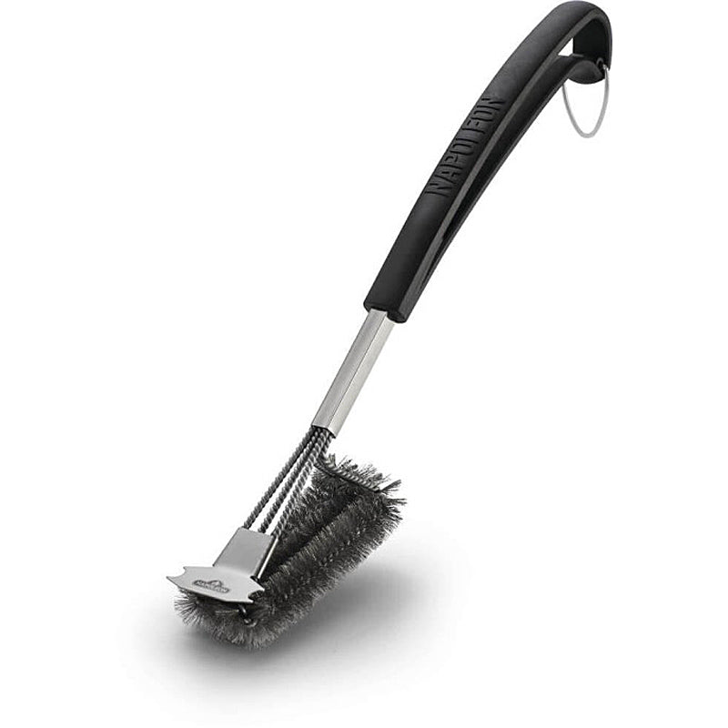 Napoleon Edelstahl Grillbürste dreireihig mit Schaber 62063