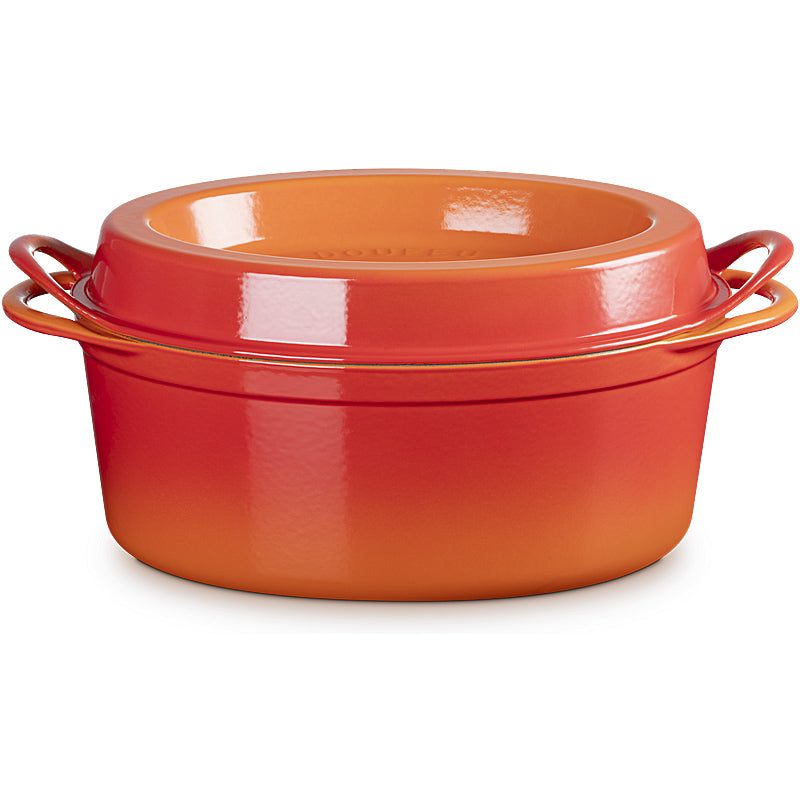 Le Creuset Bräter Doufeu oval 32 cm Ofenrot