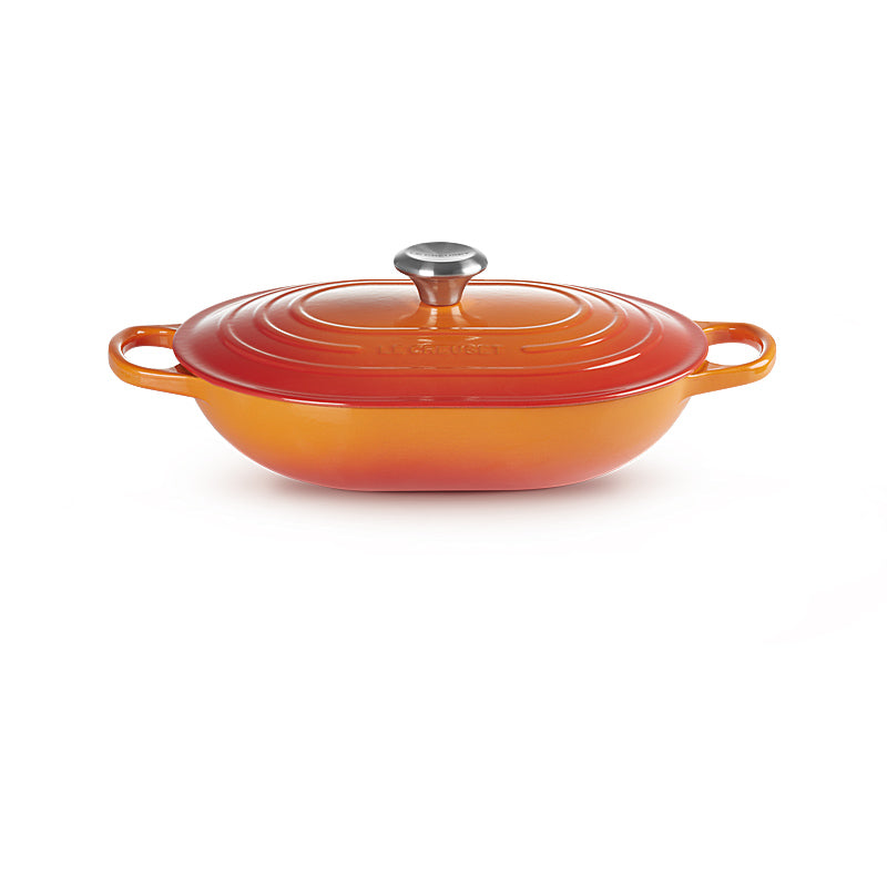 Le Creuset Oblong Signature 31 cm Ofenrot