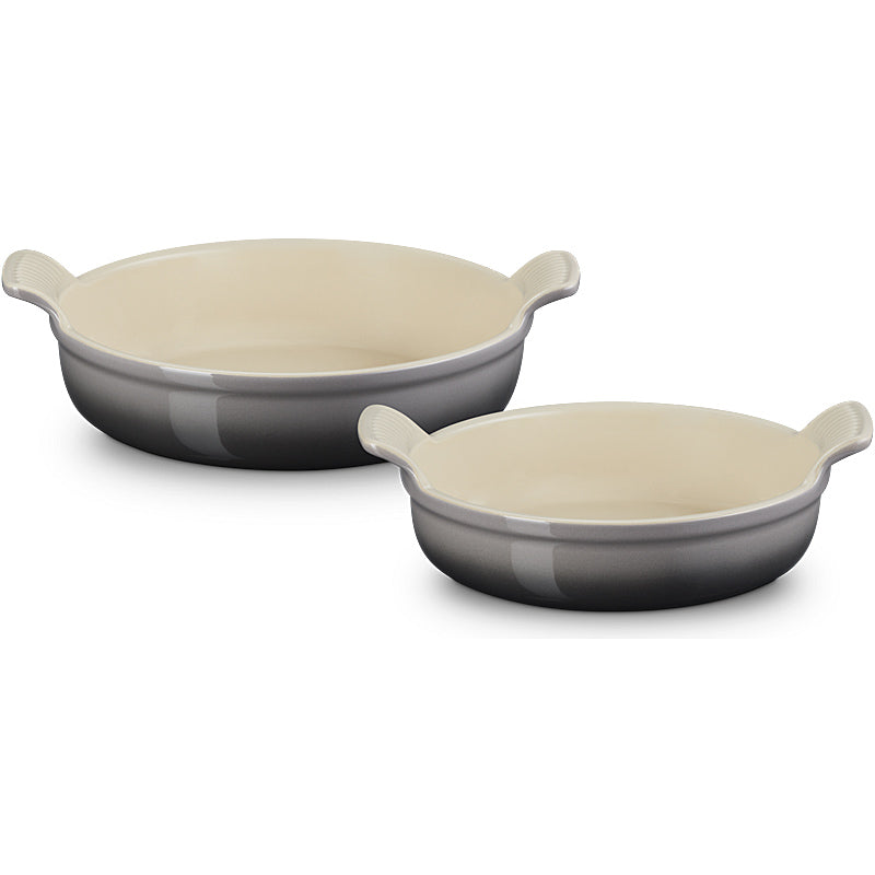 Le Creuset Tradition Round Casserole Dish Set 20/24 cm Flint 