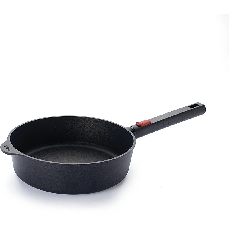 WOLL Eco Logic QXR Guss-Hochrandpfanne Ø 24 cm - 2,5L, PFAS-frei, abnehmbarer Griff, Induktion