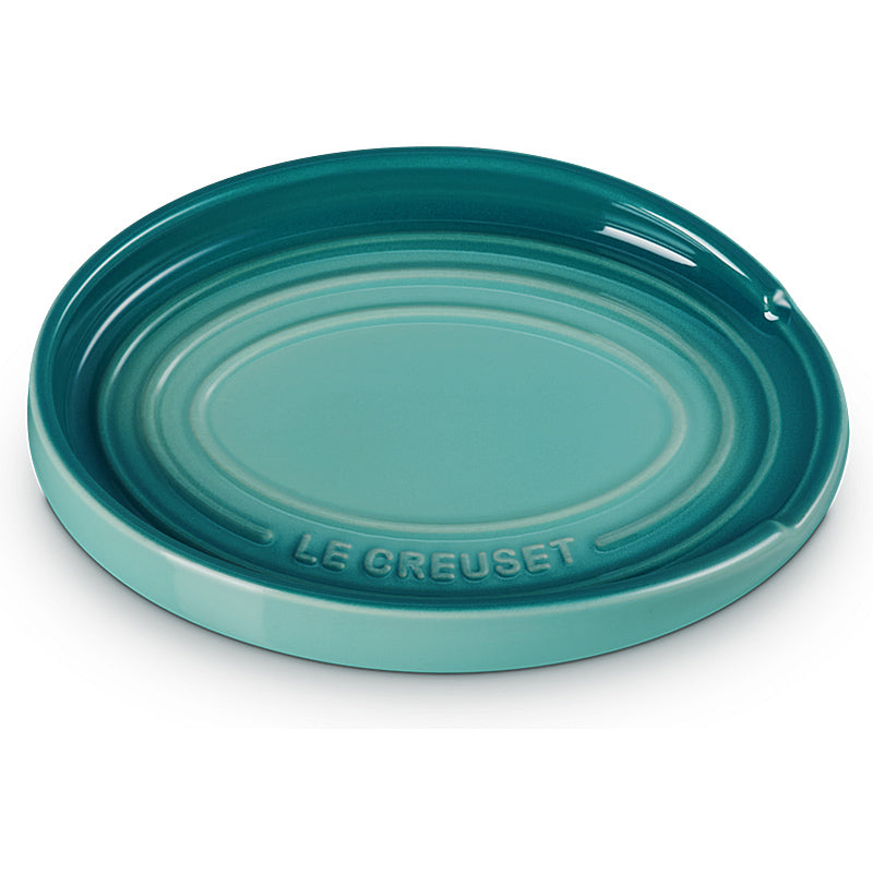 Le Creuset Löffelablage oval Bleu Riviera