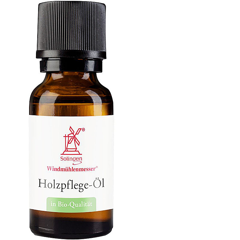 Windmühlenmesser Holzpflege-Öl, Jojobaöl mit ätherischem Zitronenöl 20 ml