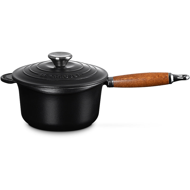 Le Creuset Profitopf mit Holzgriff 18 cm Schwarz