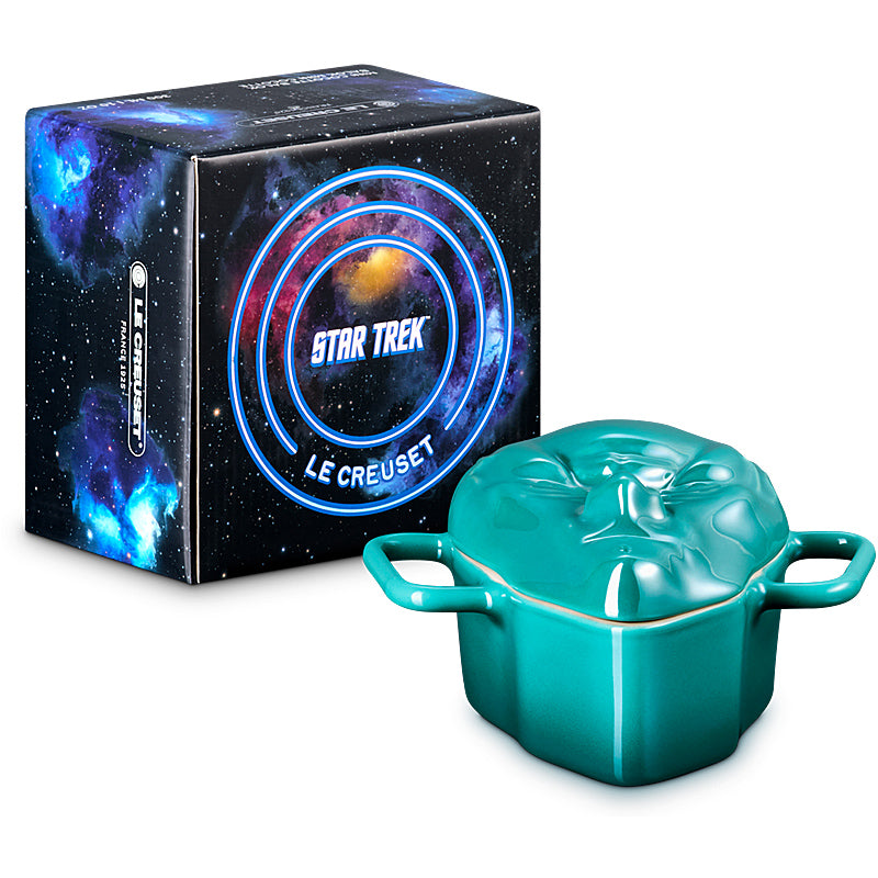Le Creuset Balok Mini-Cocotte 300ml Pearlized Bleu Riviera aus Steinzeug