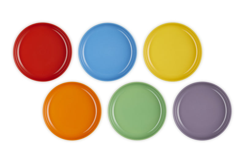 Le Creuset Suppenteller Coupe 22cm 6er Set Regenbogen