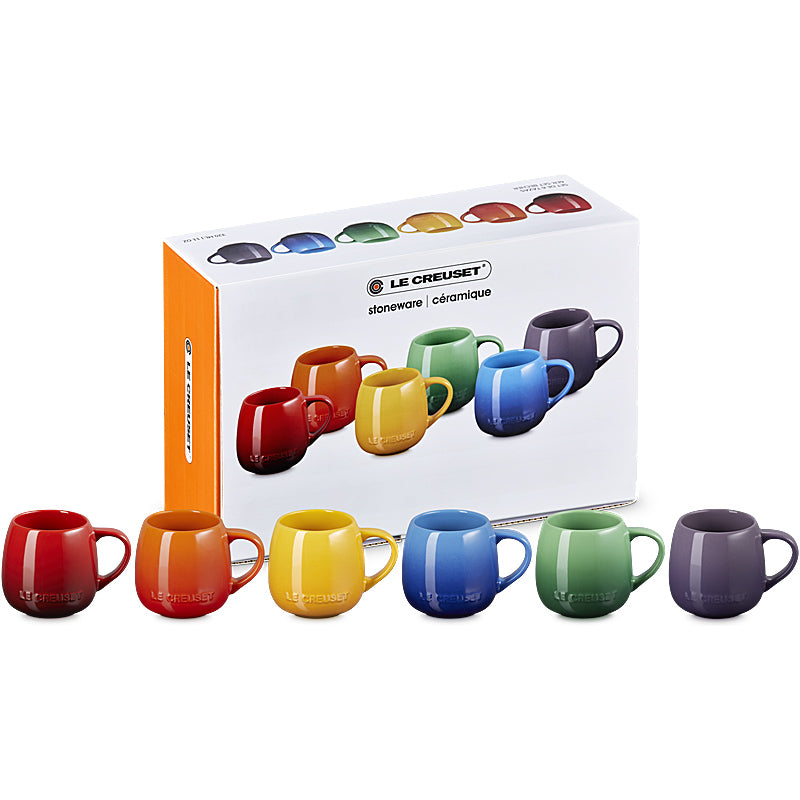 Le Creuset Becher Coupe 320ml 6er Set Regenbogen