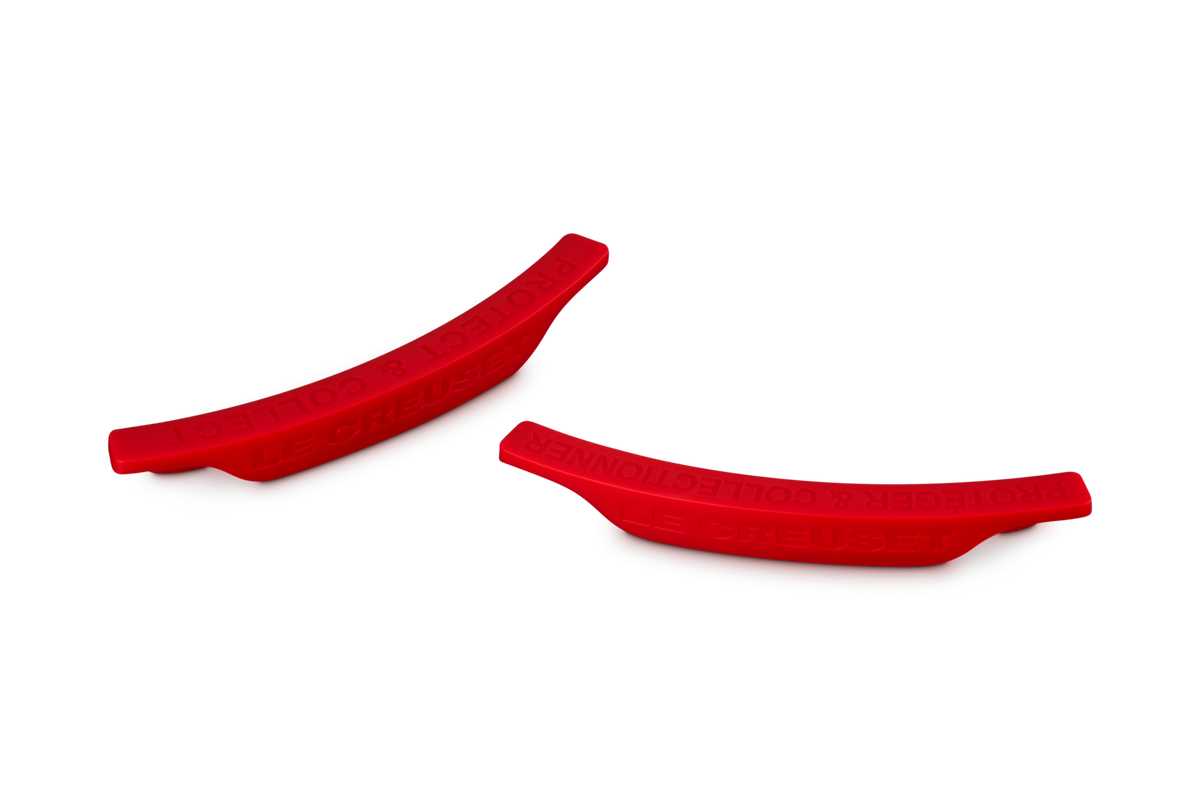 Le Creuset Stapelschutz Kirschrot – zweite Ansicht