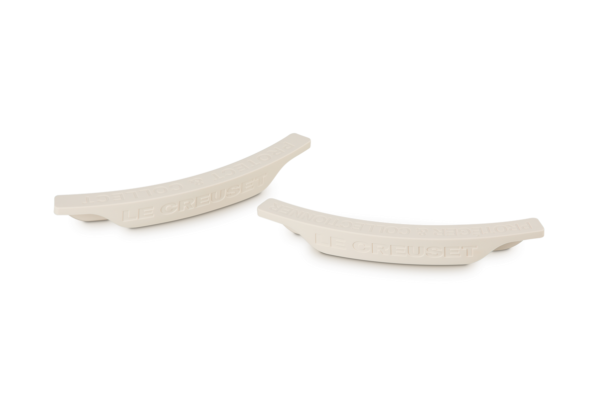Le Creuset 2er-Set Stapelschutz aus Silikon in Meringue
