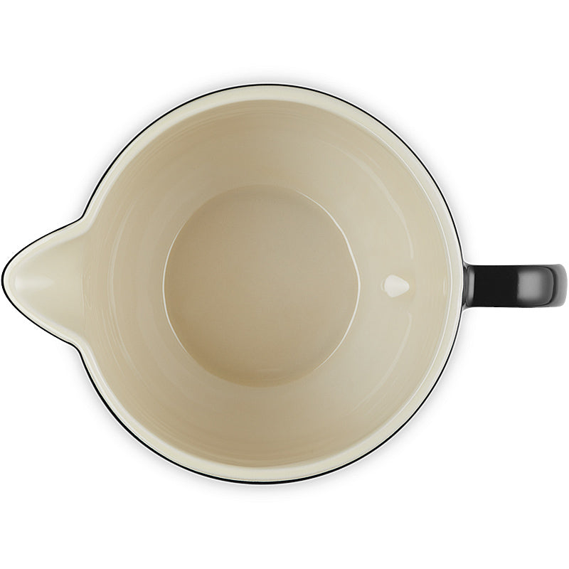 Le Creuset Mixing Bowl with Handle 27 cm Glossy Black