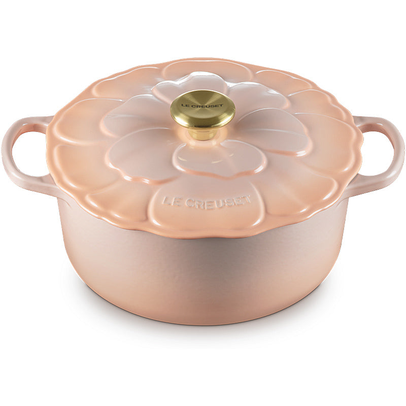 Le Creuset Bräter Signature Blume 26 cm Peche
