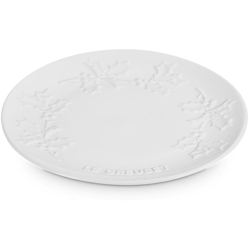 Le Creuset Holly Serving Plate 19 cm White