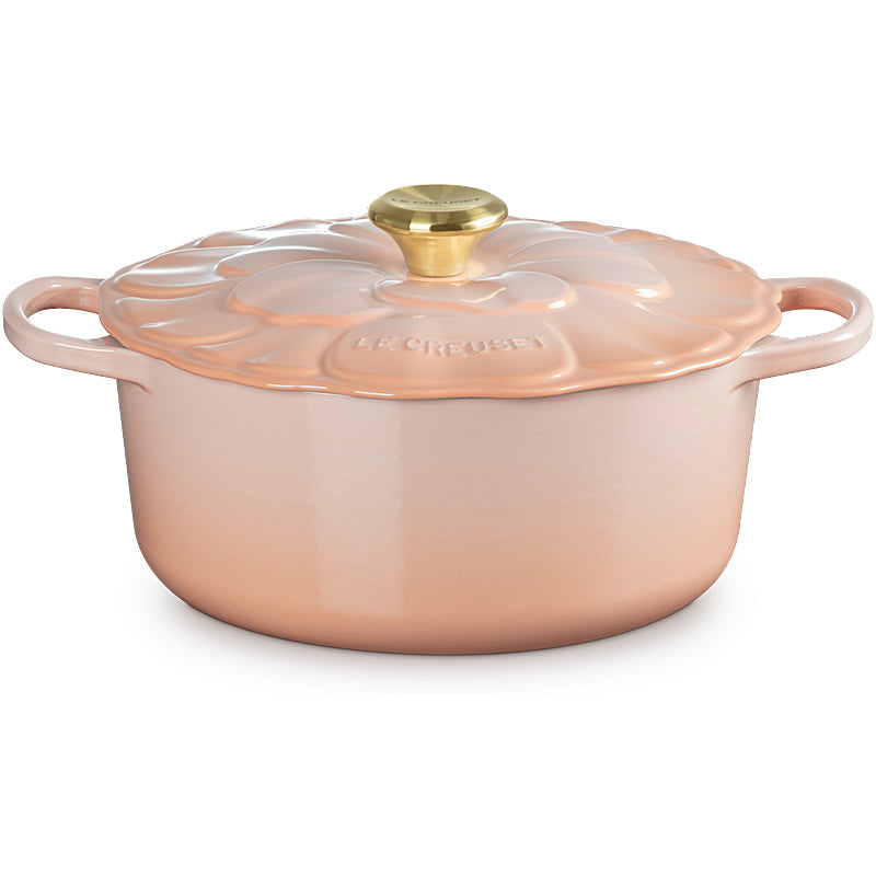 Le Creuset Bräter Signature Blume 26 cm Peche