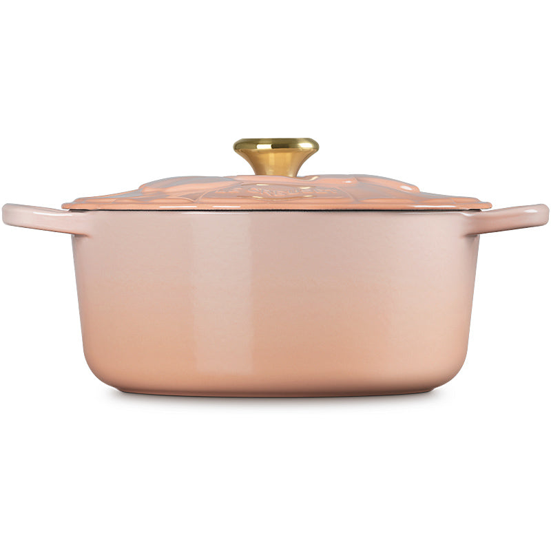 Le Creuset Bräter Signature Blume 26 cm Peche