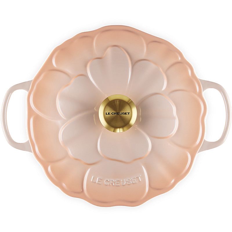 Le Creuset Bräter Signature Blume 26 cm Peche
