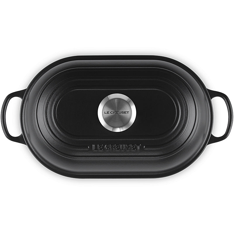 Le Creuset Brot Bräter Signature oval 29 cm Schwarz Matt
